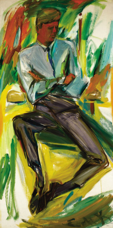 elaine-de-kooning: John F. Kennedy, 1963, Elaine de Kooningwww.wikiart.org/en/elaine-de-koon