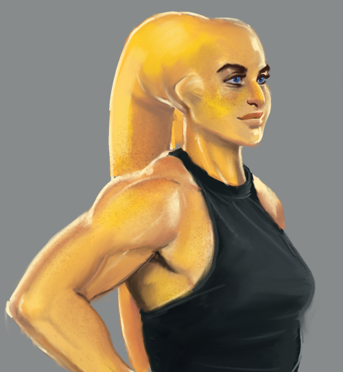 eldstunga:Applying my painting studies to a girl I’ve neglected for too long. &lt;3Pretty happy with