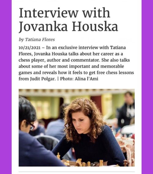„Apart from being one of Britain’s most active players, she has written several chess books, and co-