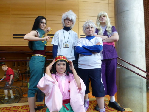 HunterxHunter mini-photoshoot @ Zenkaikon 2015Ging // Killua (shorter) // Killua (taller) // Silva /