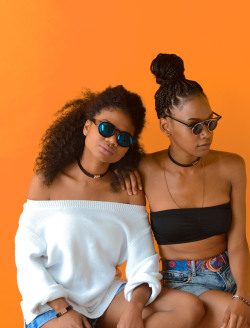 blackfashion:  Models: Sarah Kusi &amp; Zoe Dewar Photographer: Morgan Kitchen / Seventh Village Jewelry: Curtia Wright Toronto, Ontario