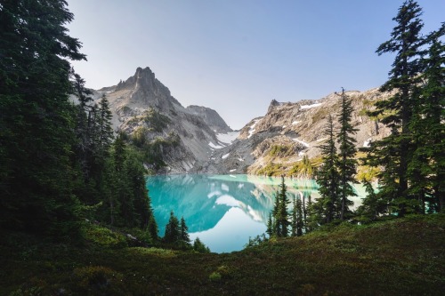 Mountain lake landscapes.