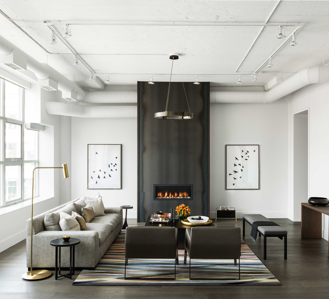 designed-for-life:  This historic warehouse was converted into a bold residential