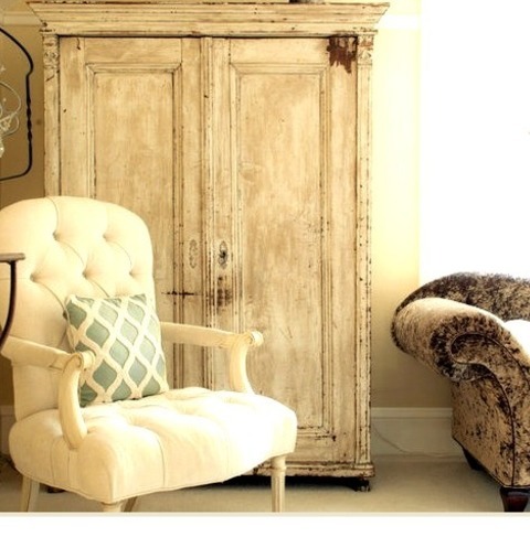Bedroom - Shabby-chic Style BedroomInspiration For A Large Master Bedroom Remodel In The Shabby-chic