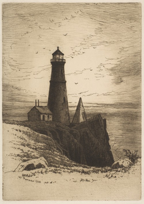 the-esoteric-arts:Lighthouse by Henry Farrer, 1880.
