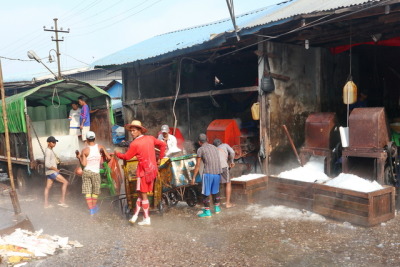 Ice on Fishmarket, Rangon, Myanmar