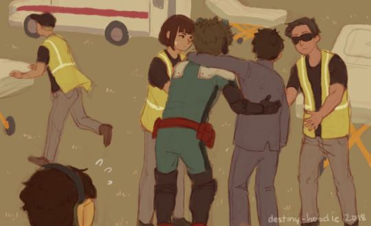 destiny-hoodie:  mirioes: One day a journalist is going to tell Izuku that people think he’s going to be the next All Might and Izuku starts tearing up and another journalist is going to chime in with “No way, he’s going to be the first Deku!”