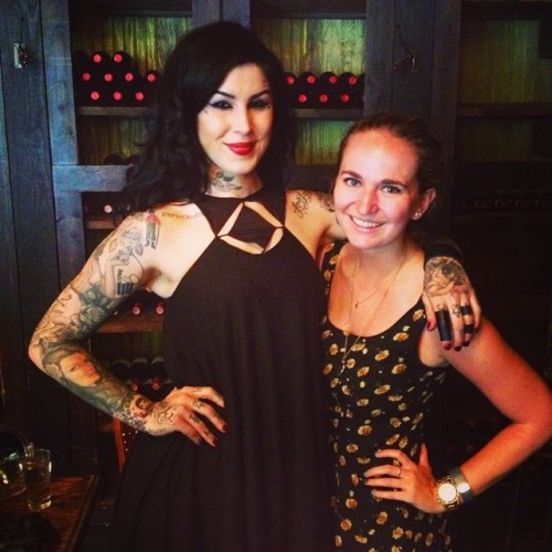 katvondworld:Thanks for nerding out over Bach and Beethoven with me, @thekatvond . #beauty #music#cl