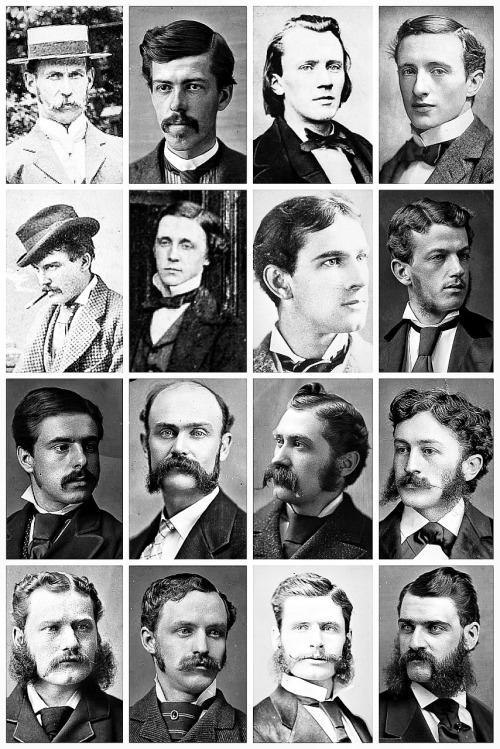 Victorian Men’s Hairstyles &amp; Facial HairA collection of Victorian photographs, depicti