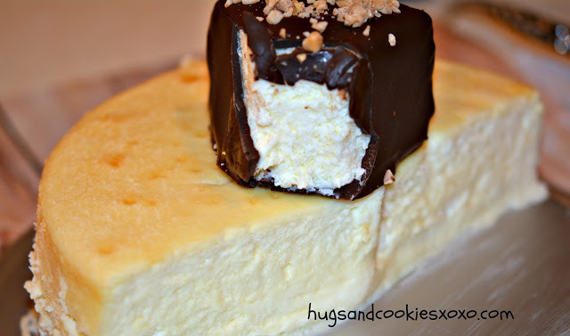 foodfuckery:  CHOCOLATE DIPPED CHEESECAKE SLICES ON STICKS!!!!! Recipe 