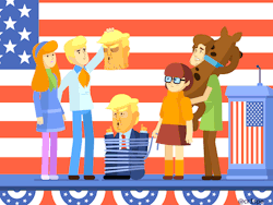 dribbblepopular:  Scooby Doo and the Presidential Election http://ift.tt/2fme3xr 