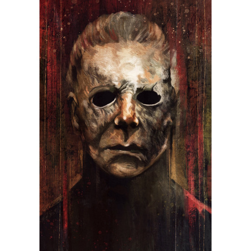 Matthew Therrien has released a new Michael Myers portrait, this one based on Halloween Kills. Gicle