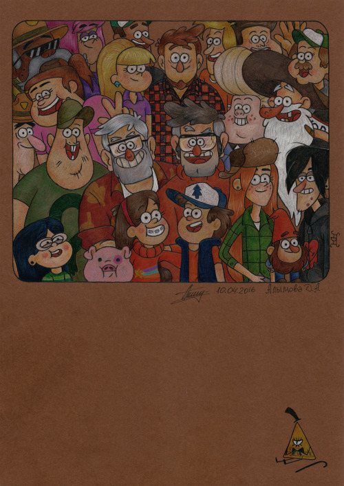 gizthegunslinger:  Here is a picture I drew for The Big Festival “Gravity Falls” panel.