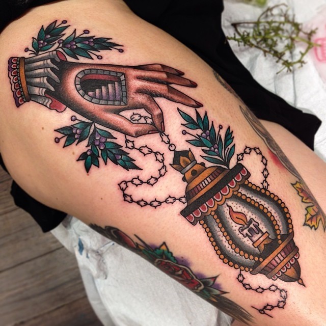 Black lantern tattoo  Tattoogridnet