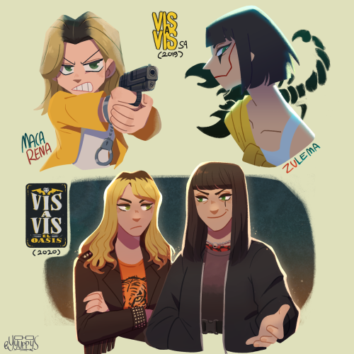 yyuppys:lineless style practice featuring my favorite spanish tv show characters and actors!! :D