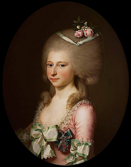 &ldquo;Luise Auguste of Denmark wearing the order of Christian VI&rdquo; by Jens Juel, 1784