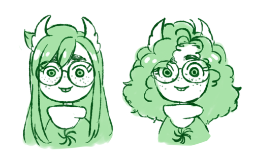 ly-rae:the hairstyles i usually draw my girls in!!((aka guess who i draw more often))