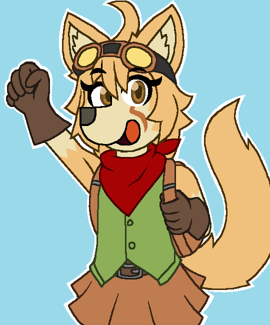 krisispiss:  Here is an art trade for @theblackhex of their character, Fenna! She