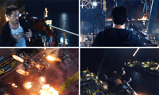 michaelsbjordans: tony + suit up evolution