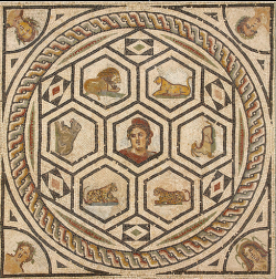 via-appia:  Mosaic, Orpheus and the Animals