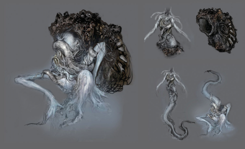 backfromrlyeh:Some of my favorite creatures from Bloodborne… closely related to lovecraf