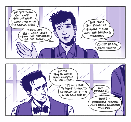 A Comic About That One Ouija Board They Have Underneath All Their Clue Boards.