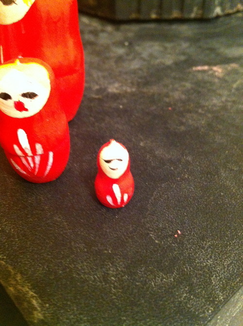 breakcorechoirboy:  squarepizza:  im fucking crying my therapist has these little mamushka dolls in her office and the first one is so pretty like  and then it just goes downhill from there       