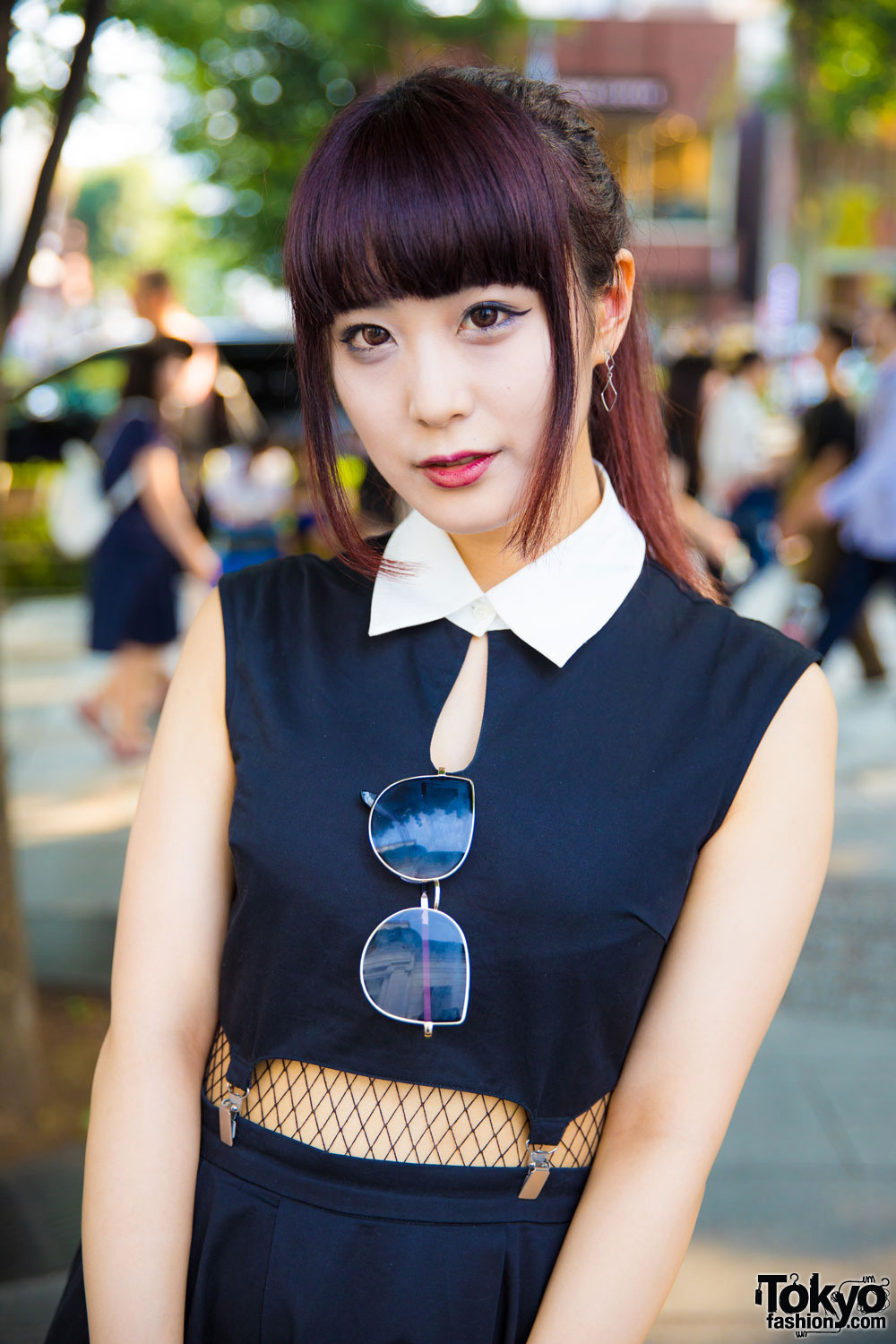 tokyo-fashion:  21-year-old Kota and 19-year-old Aoi on the street in Harajuku wearing