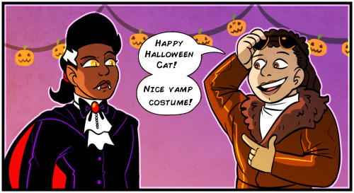 drfoxes: It’s a day late buuut here’s a Halloween comic collab I did with @starbug1988 t