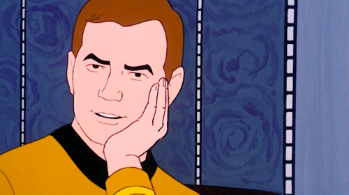 needsmorestartrek: spatscolombo: Kirk does *chinhands* with hilarious frequency in TAS, but it alway