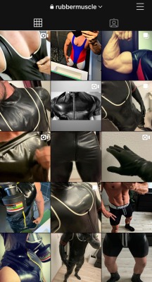 crazycuir:More pics en videos on my instagram @rubbermuscle  One of the hottest,