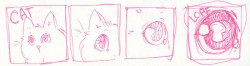rabbitfears:  rabbitfears:  A bunch of cat loaf. A comic in which the first panel must be a cat and the last panel a loaf.  In order of creation. lots of loafy cats for all  Been getting re-blogged a bit. So I’m going to join in…self re-blog woo.