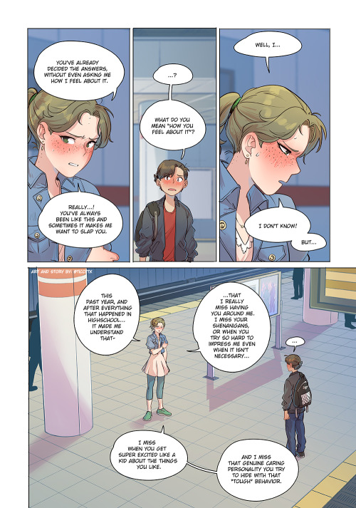 kissitgoodbyecomic:Page 111! Read it on  Tapastic and Webtoon too!! Or read more pages on Patreon in