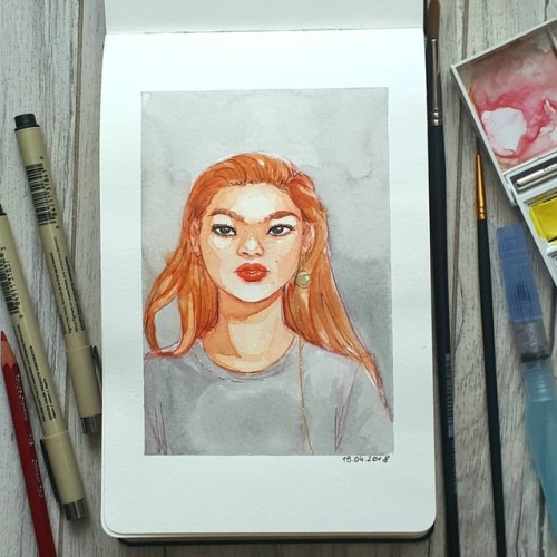 I’m alive!#traditionalart #watercolorart #watercolor #art #artinsta #instaart #sketch #sketc