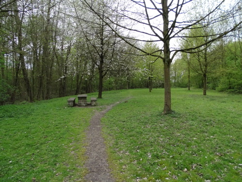 throwncondom:  Autoroute Liège-Namur, parking près de Fernelmont, bout du parking ½, avril 2015.  Si vous allez tout au bout du parking, il y a pas mal d’activité…  :-)… Des mecs tout le temps dans le bois… moi, j’ai pris ces clichés