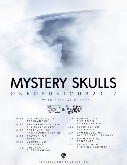 mysteryskulls:Im going on tour this October &amp; Nov!! Tickets are on sale NOW!!!! So excited to b