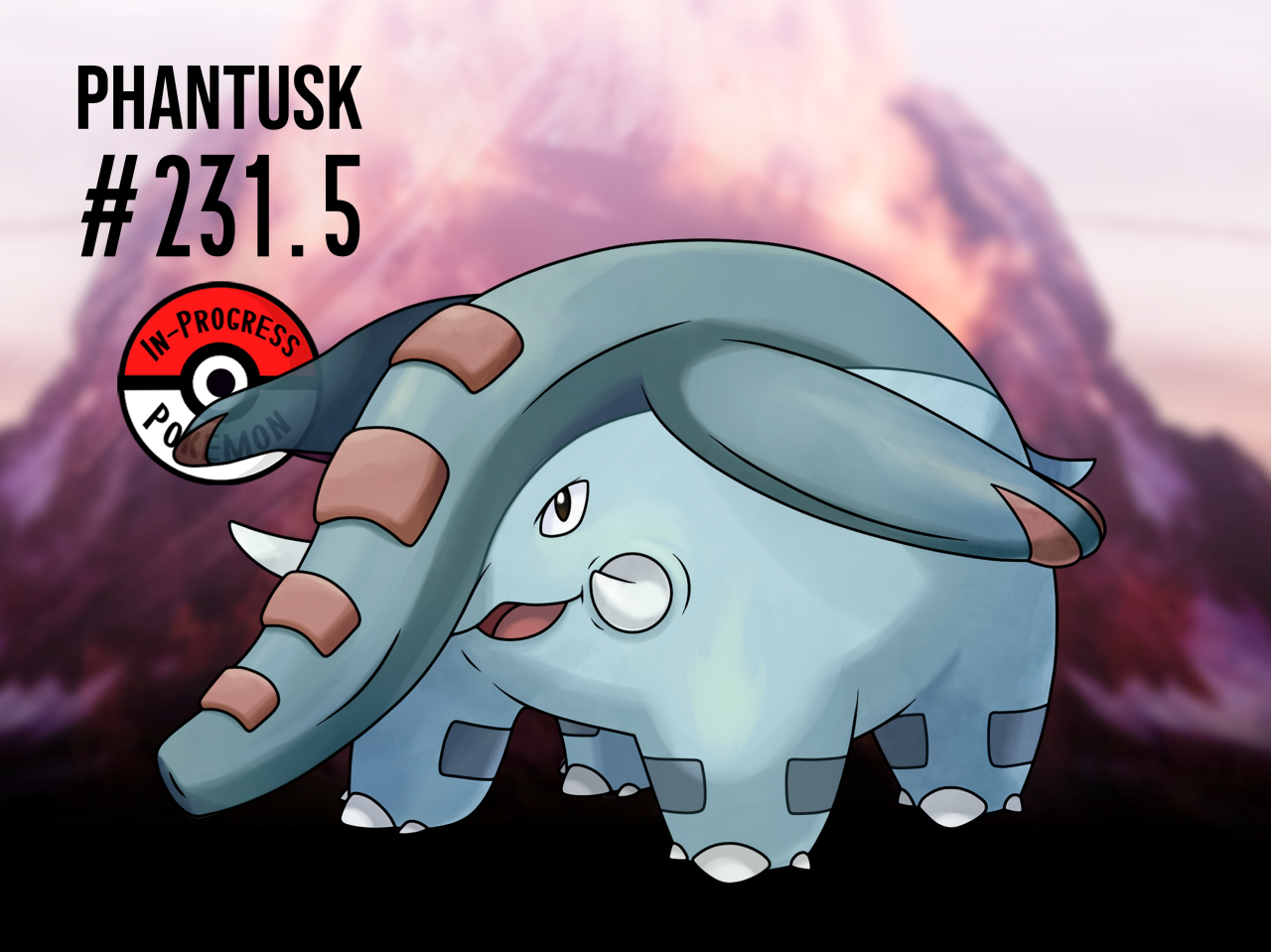 In Progress Pokemon Evolutions 231.5 To nest Phanpy dig vertical pits in the