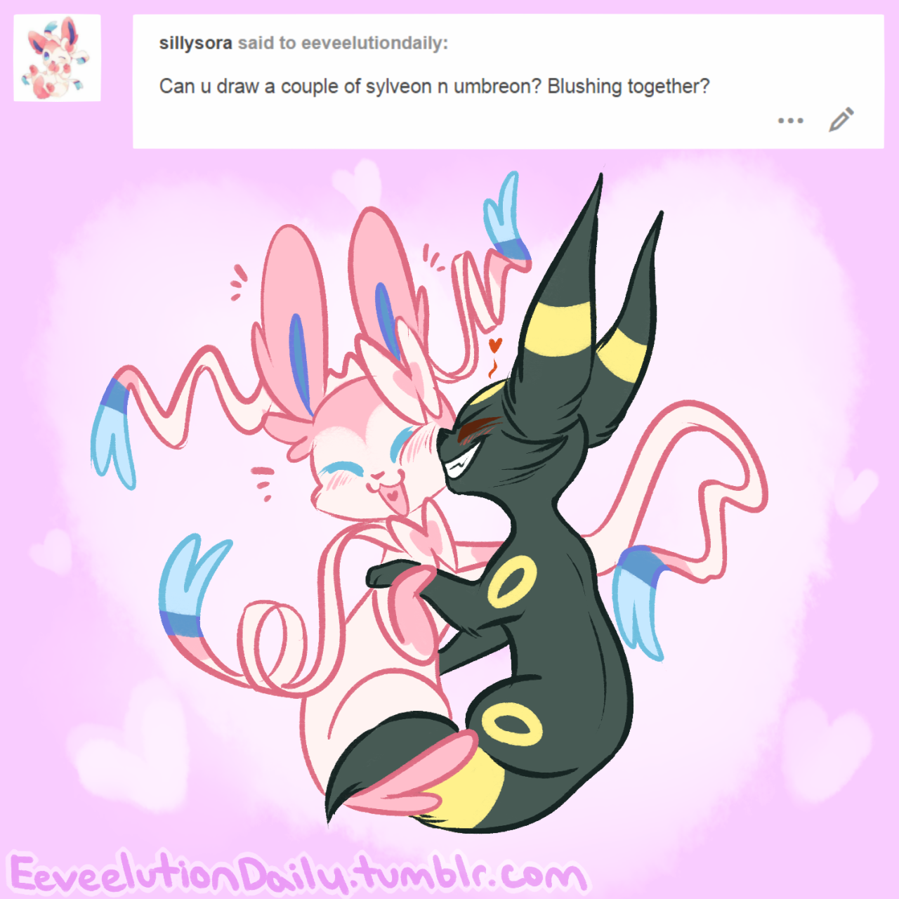 eeveelutiondaily: Lesbeons! ft. Evelyn and Cleo, the shiny hunting duo &lt;3!