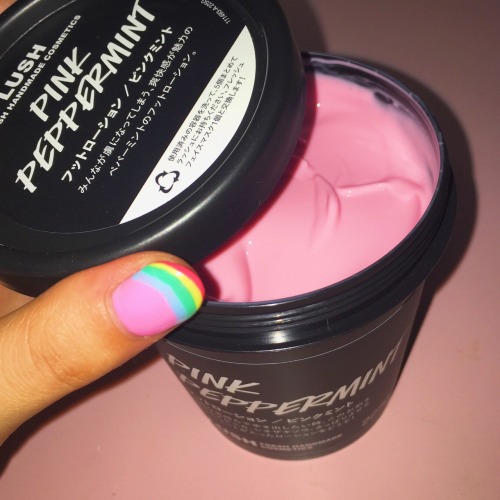 LUSH foot care pink cream