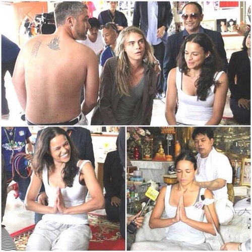 cara-made-me-do-it:Cara Delevingne and Michelle Rodriguez in Thailand