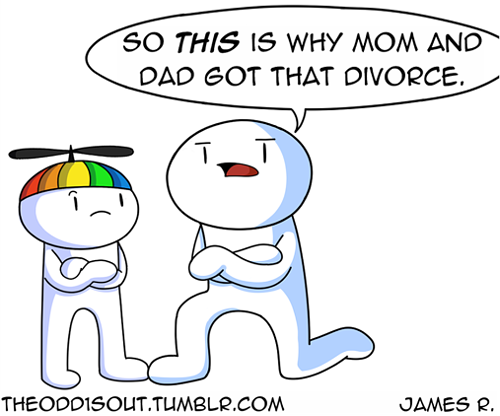 theodd1sout:  I would push any of my past-self’s down a flight of stairs. Even
