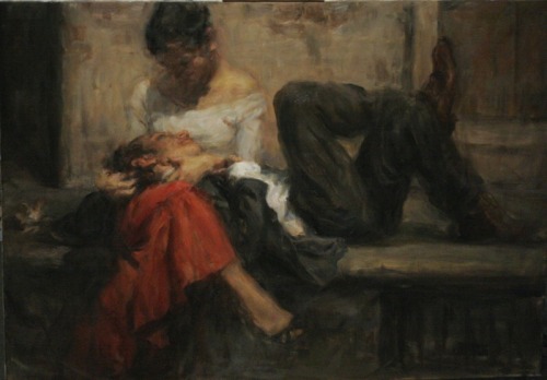 tumnerd: Ron Hicks. Stolen kisses.
