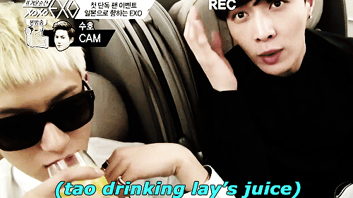 gayjikookadi:  tao drank all of lay’s juice adult photos