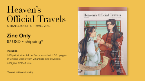 orogenese: heavensofficialtravels: Heaven’s Official Travels - A TGCF P4P Zine - Preorders Ope