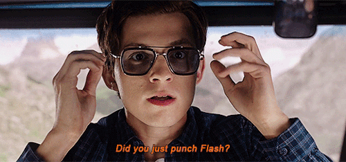 cluelessrebel1988:mishellejones:Peter punching Flash requested by @threevowels+ bonus:He didn’t punc