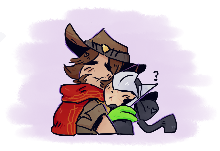 anthraxcakemix:  *strikes a pose again* mcgenji week day 3 snow !!! i love snow i wish it was snowing where i live Right Now