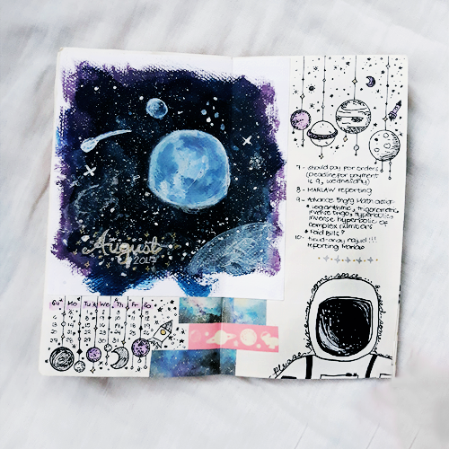 peachdanik-journal: Some of my 2017 spreads compilation