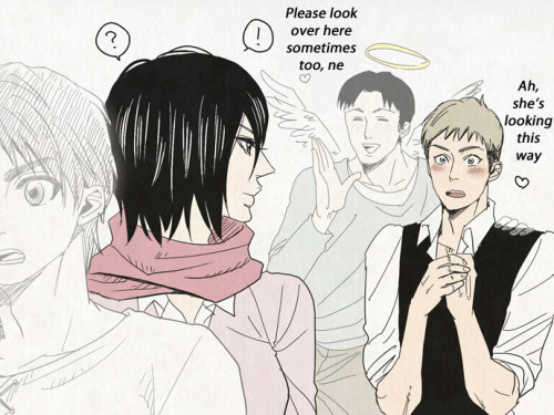 fuuchuu:  Aw dear Marco~ <3 The ‘eyes-meet-virgin’ sounds pretty lame, I know. I couldn’t come up