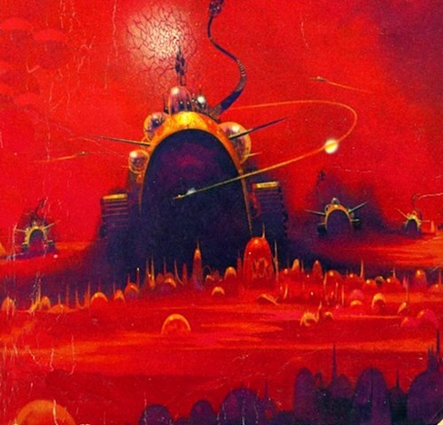 Porn Pics 70sscifiart:Paul Lehr likes red.