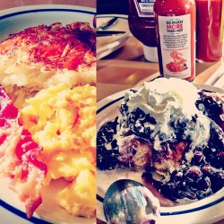 IHOP to celebrate a great start to finals with the best lab group ever @subi_los  @tkbetch @valabarca32 ! One down three to go!    (at IHOP)